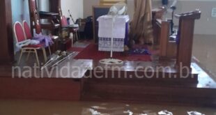 Igreja de São José foi tomada pela água
