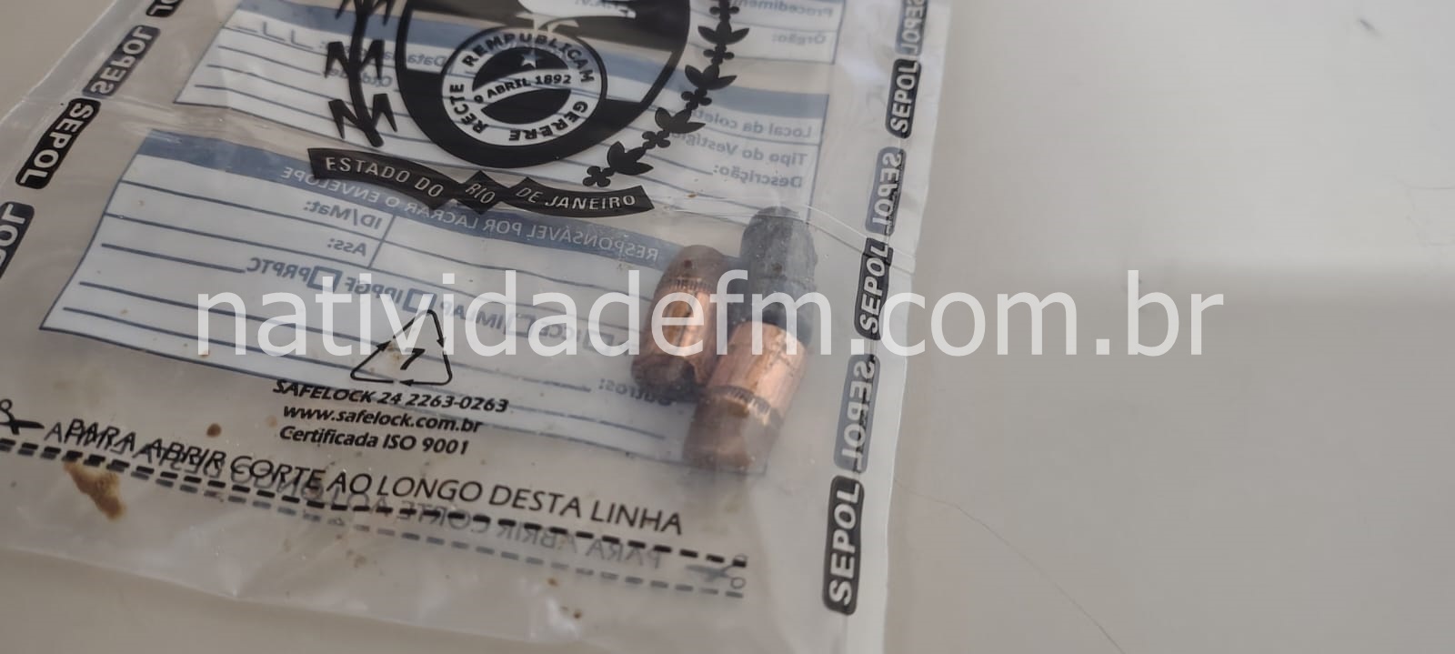 Perícia recolheu fragmentos de munições 